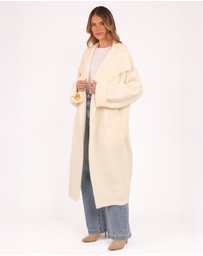 Petal & Pup - Nova Long Cardigan - Cream