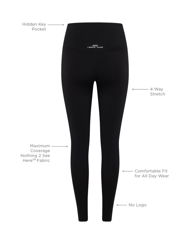 Lorna Jane - Lotus No Chafe Phone Pocket Ankle Biter Leggings