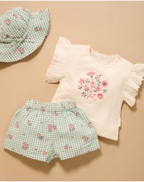 Purebaby - Gingham Set -Kids-Babies