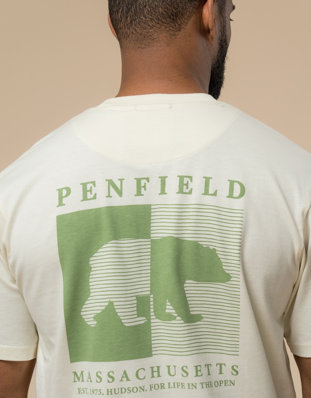 Penfield - Contrast Stripe Bear Graphic T-Shirt