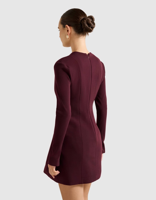 Forever New - Ruby Long Sleeves Structured Mini Dress