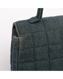 Pre-Loved by Azura Reborn - Pre-Loved Reissue 2.55 Chocolate Bar Denim Top Handle Flap