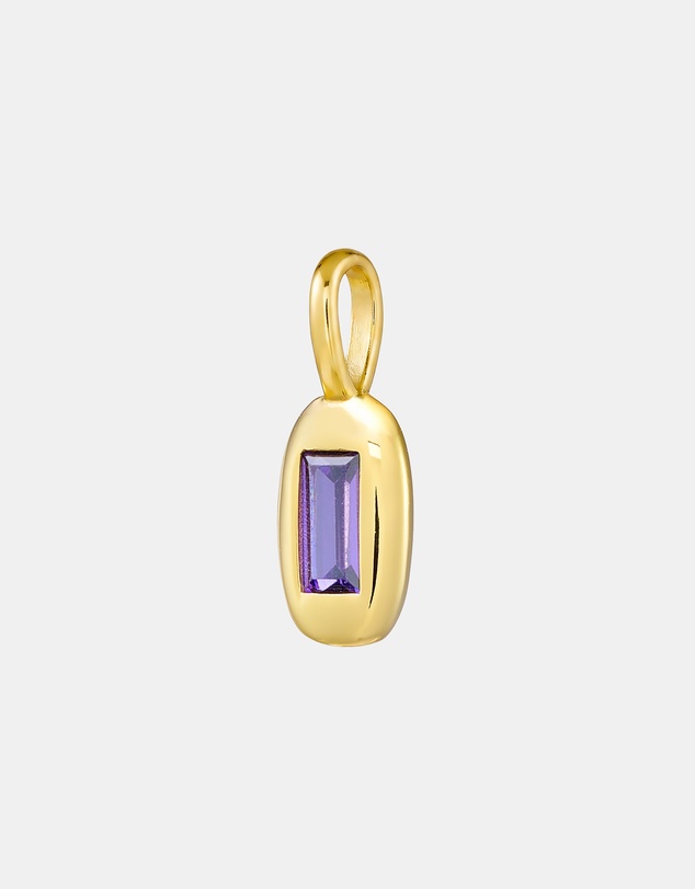 Zoe Olivia - 14K Gold Vermeil February Birthstone Charm