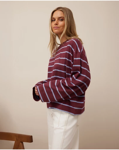 Ceres Life - Beau Long Sleeve Slouchy Tee
