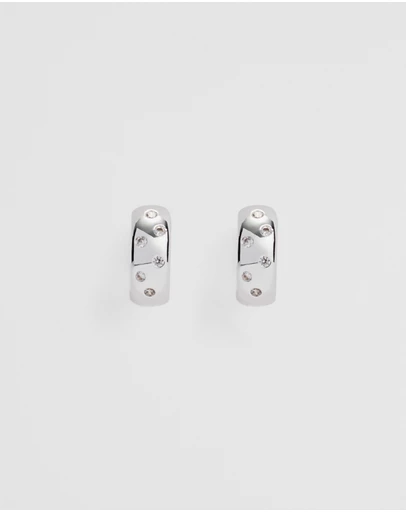 Country Road - Mara Crystal Hoop Earring