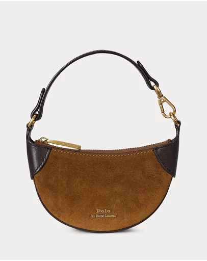 Polo Ralph Lauren - Polo ID Leather-Trim Suede Card Case