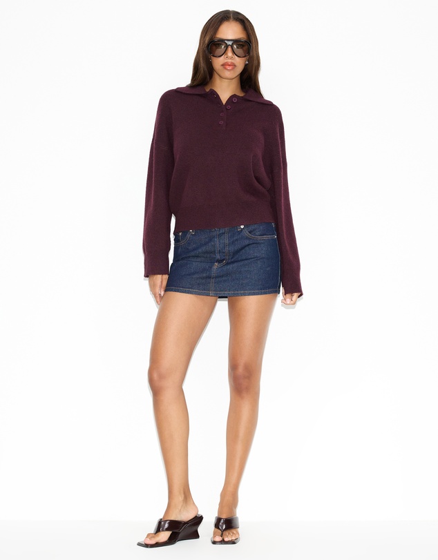 Dazie - Paris Weekend Knit Polo Jumper