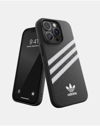 adidas Originals - 3 Stripe Samba iPhone 14 Pro Protective Phone Case PU Leather