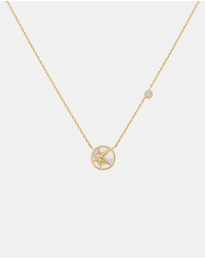 Ania Haie - Ania Haie Gold Starry Mother of Pearl Necklace