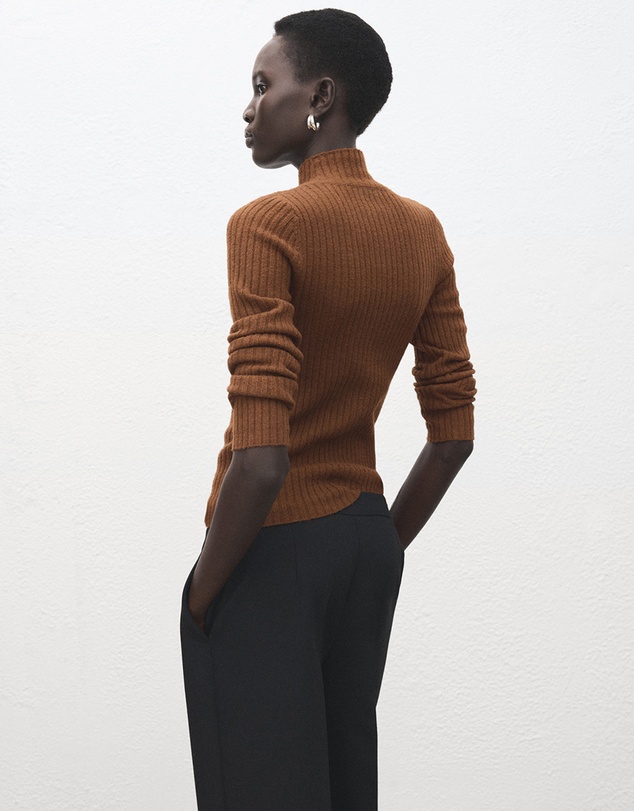 M.N.G - Knitted Sweater With Perkins Neck