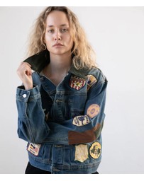 Found - Denim Patchwork Jacket