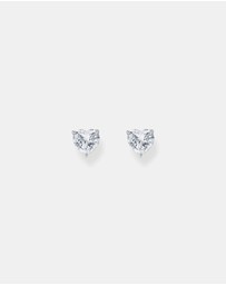 THOMAS SABO - Ear studs heart-shaped with white zirconia