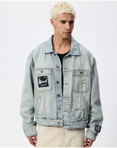 Thrills - New Delusions Canyon Oversized Cropped Denim Jacket
