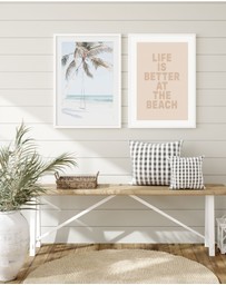 Olive et Oriel - Palmy Swing Art Print