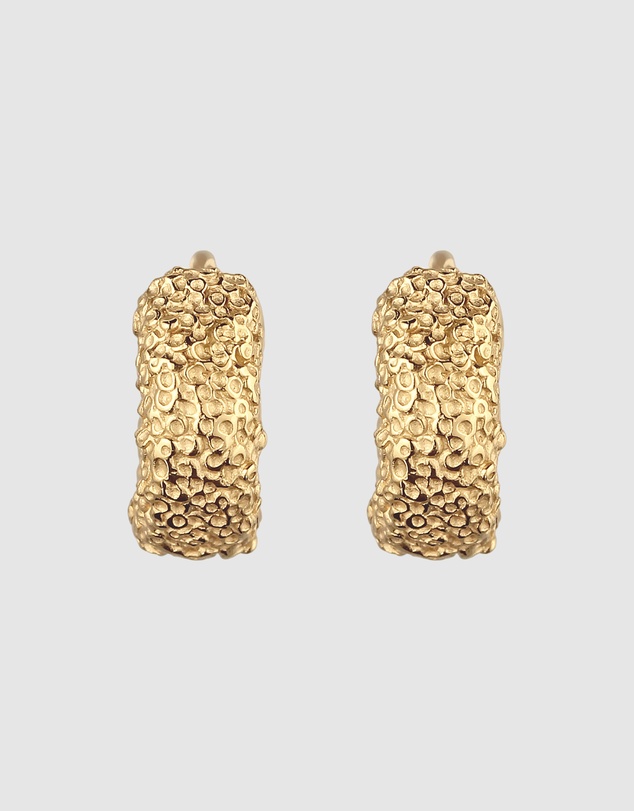 Elli Jewelry - Earrings Hoops 925 Sterling Silver Gold-Plated