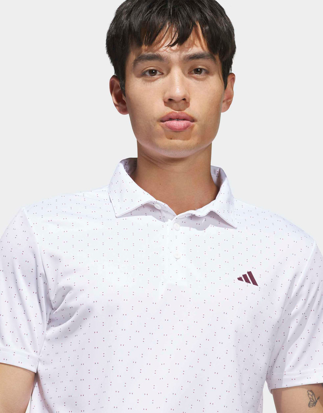 adidas Performance - PERFORMANCE TEXTURED PRINT POLO SHIRT Mens