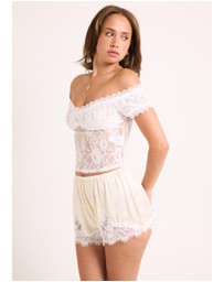 Alice In The Eve - Elsie Lace Off Shoulder Top