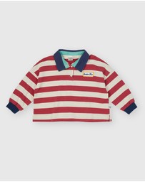 Goldie + Ace - Rugby Stripe Terry Sweat Top - Babies-Kids