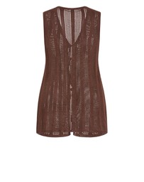 City Chic - Crochet Tie Vest