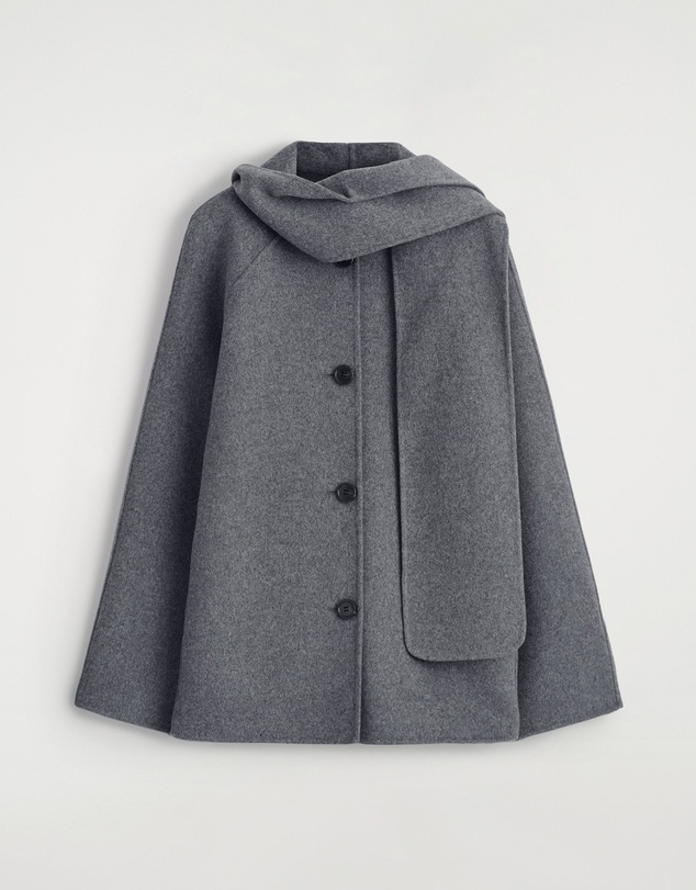 COS - Double-Faced Wool Scarf Jacket