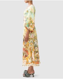 Camilla - Shaped Waistband Midi Dress