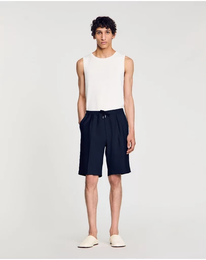 Sandro - Jersey Pli Shorts