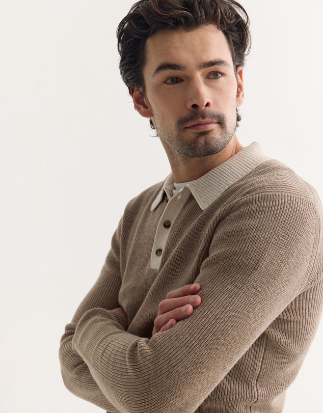 Oxford - Sam Contrast Collar Knit