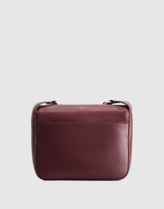 Evity - Sofia Leather Flap Crossbody Bag
