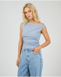 All About Eve - Kylie Stripe Top Blue