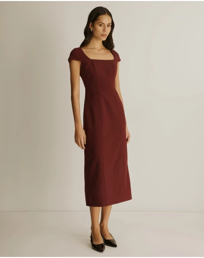Atmos&Here - Sierra Suiting Midi Dress