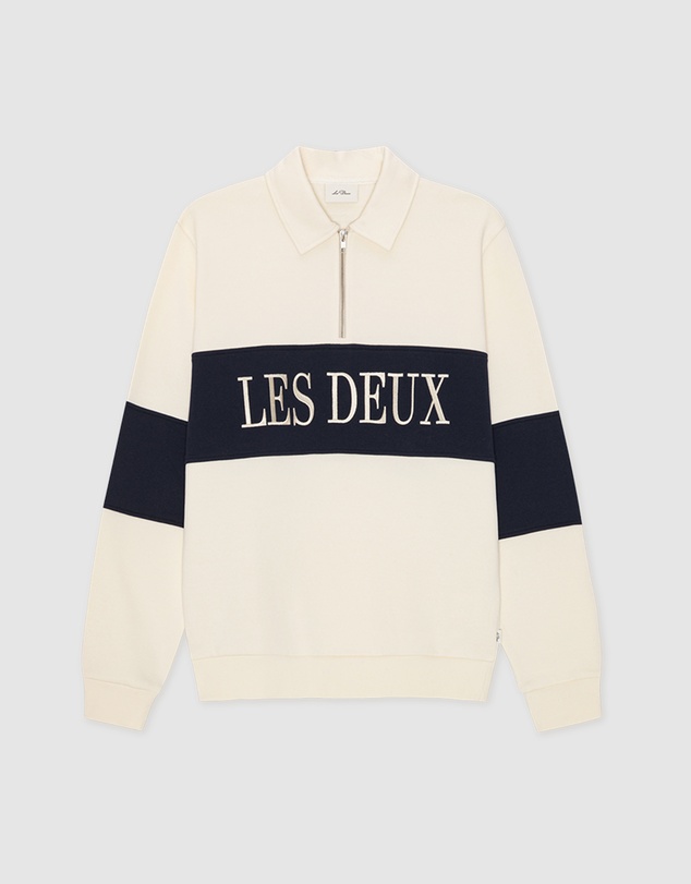 Les Deux - Zipper Rugby Sweatshirt