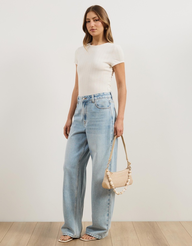 Atmos&Here - Darcie Pointelle Baby Tee