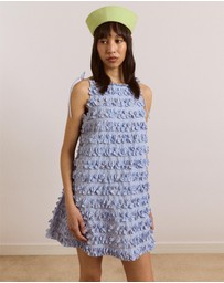 Damson Madder - Leili Ruffle Mini Dress