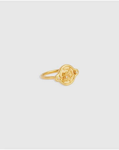 By Charlotte - Serene Lotus Ring