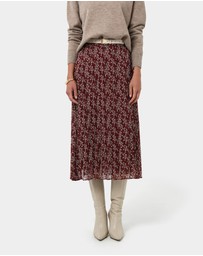 Forcast - Rema Floral Pleated Skirt
