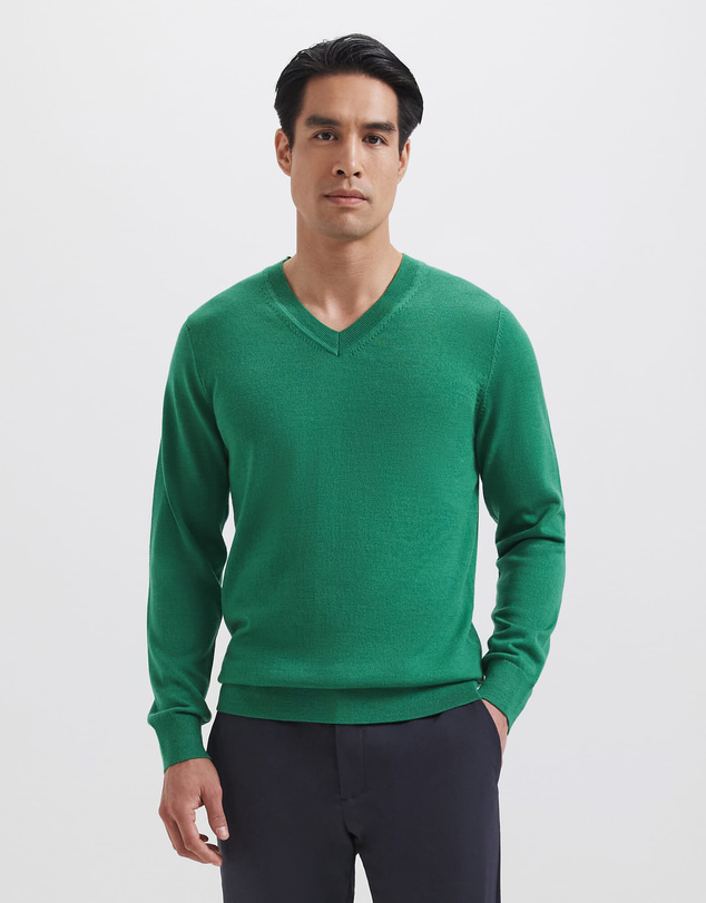 SABA - Franklin Merino Wool V Neck Knit