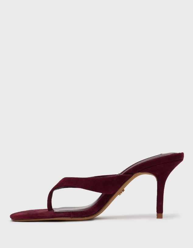 Betts - Ruby Leather Thong Mule Sandals
