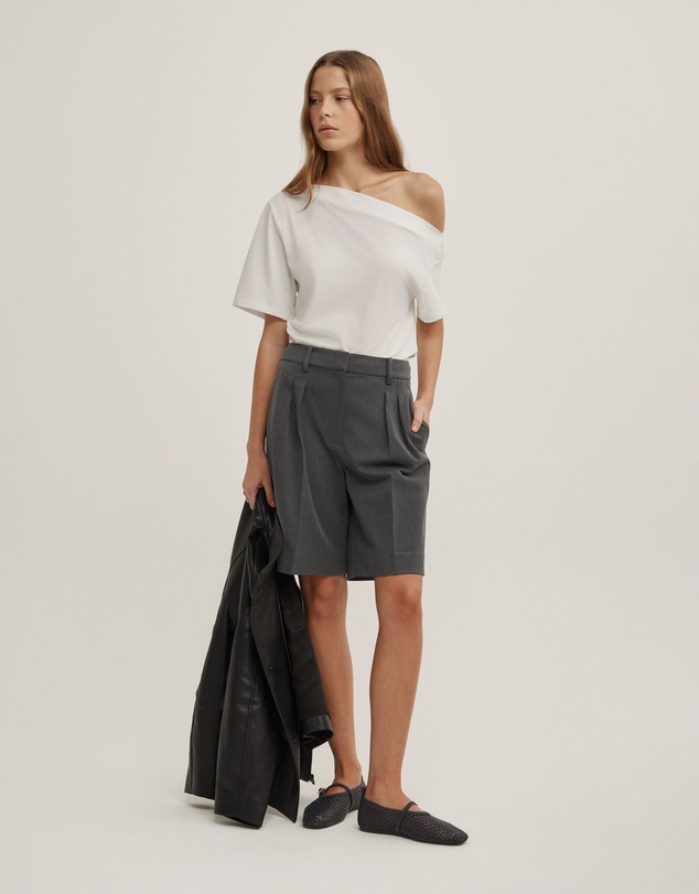 Witchery - Ruched Asymmetric T-shirt
