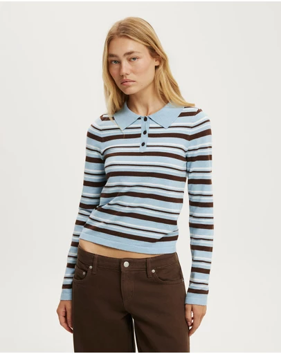 Cotton On - Sara Knit Ls Polo
