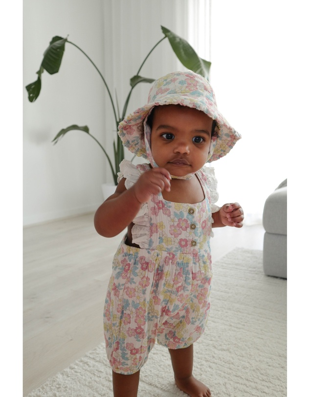 Purebaby - Floral Romper-Kids-Babies