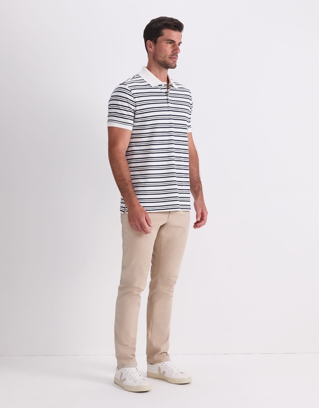 Sportscraft - Sc Stripe Pique Polo