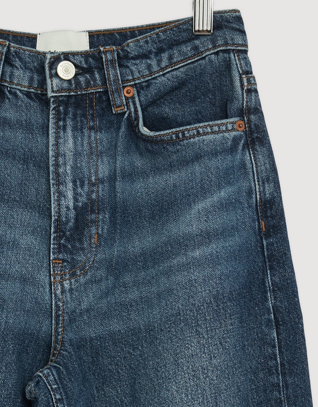 Revibe - Repaired Reformation Cary High Rise Slouchy Wide Leg Jeans - AU 6