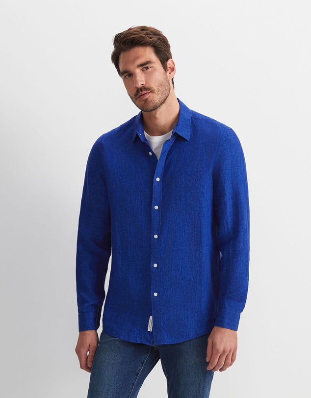 Sportscraft - Linen Long Sleeve Delave Shirt