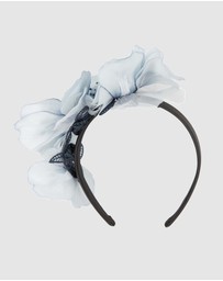 Max Alexander - Large Blue Flower Headband Fascinator