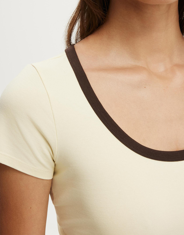 Cotton On - Everyday Smooth Scoop Neck Tee