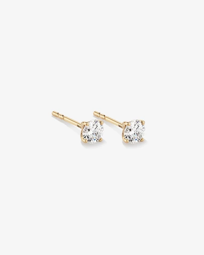Michael Hill - 0.50 Carat TW Diamond Solitaire Stud Earrings in 18kt Yellow Gold