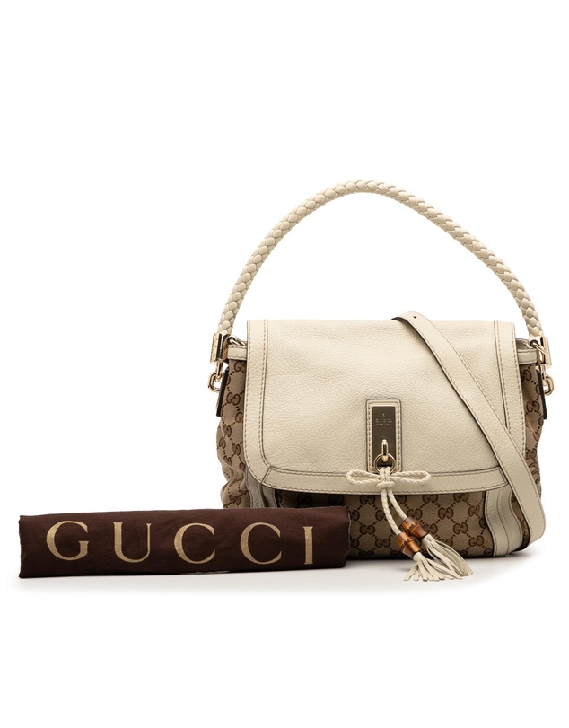 Pre-Loved by Azura Reborn - Pre-Loved GG Canvas Bella Flap Satchel