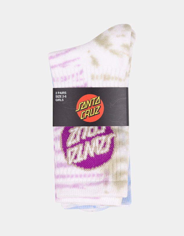 Santa Cruz - 2-Pack Other Dot Redux Crew Socks - Kids