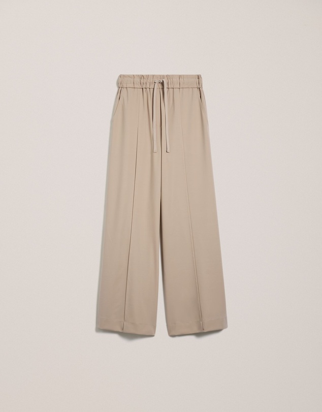 Trenery - Ponte Wide Leg Travel Pant in Clay