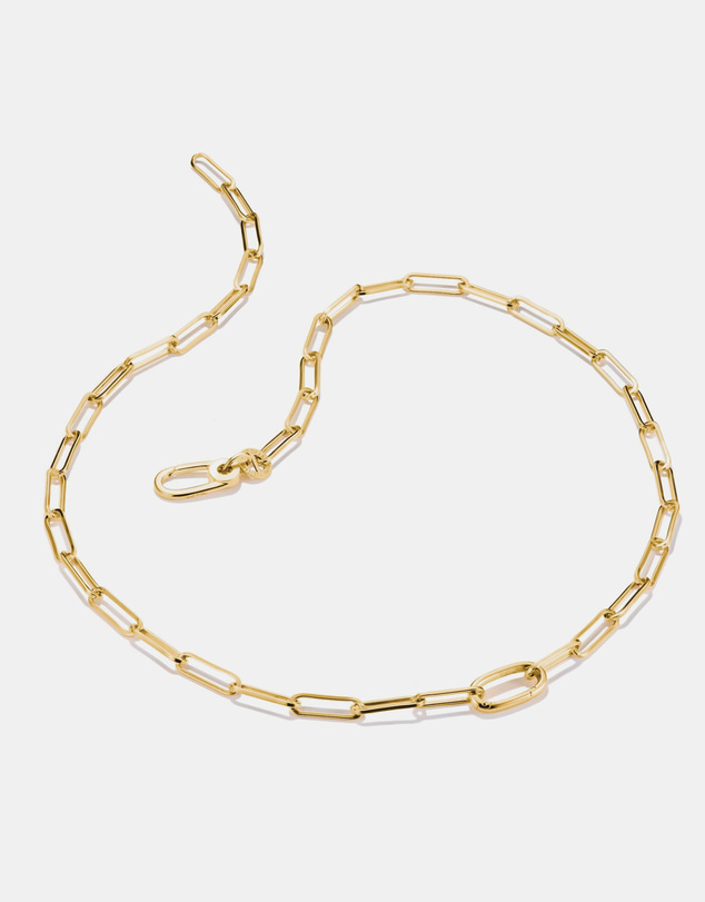 THOMAS SABO - Gold-Tone Stainless Steel Charm Club Paperclip Necklace